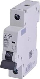 6VTB-1C25 Otomatik Sigorta 6ka C Tipi 1 Kutup 25A