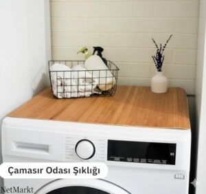 Lüks Bambu Banyo Paspası & Mutfak Matı | Kaydırmaz Tabanlı, Suya Dayanıklı | Çamaşır Makinesi Üstü Dekoratif Örtü Olarak Kullanılabilir | Doğal Ahşap Görünümlü