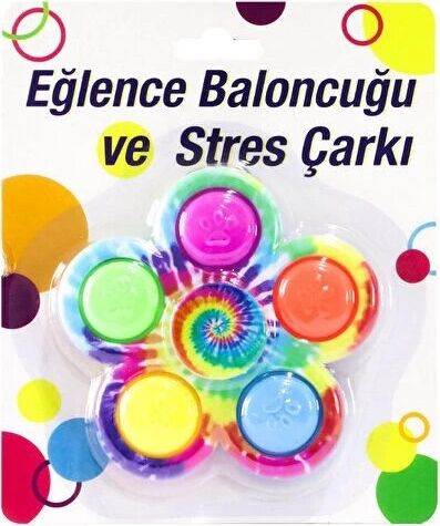 Pop It Renkli Stres Çarkı