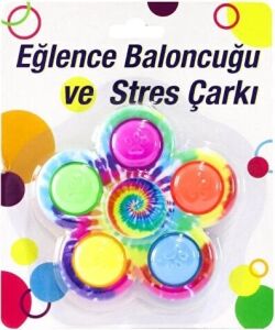 Pop It Renkli Stres Çarkı