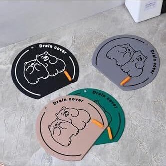 Banyo ve Mutfak Lavabo Koku Önleyici Gider Koruyucu Silikon Sızdırmaz Ped 1 Adet Siyah