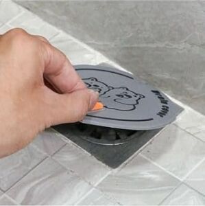 Banyo ve Mutfak Lavabo Koku Önleyici Gider Koruyucu Silikon Sızdırmaz Ped 1 Adet Siyah
