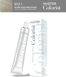 Professional Tüp Saç Boyası Boya 60 ml 912.1 Ultra Açıcı Küllü Sarı