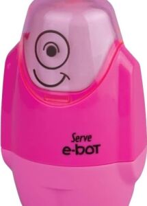 Silgili Kalemtıraş Fosforlu Pembe 4lu Set