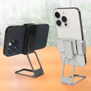 360 Derece Dönen Tüm Telefon Tipleri Ile Uyumlu Metal Telefon Standı Braket