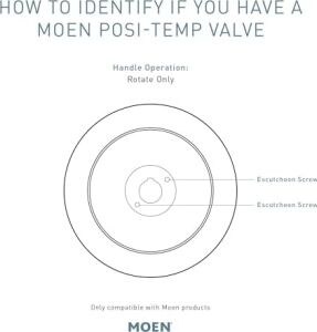 Moen T2471BN Genta Posi-Temp Pressure-Balancing Modern Valve Trim, Valve Required, Brushed Nickel