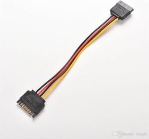 Sata Power Uzatma Kablosu 15 Pin Dişi Erkek Sata Power Uzatma Kablosu 30 cm