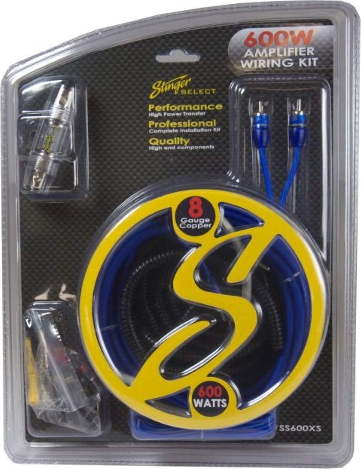 Stınger SS600XS 600W, 8ga Bakır, Amfi Kablo Kiti
