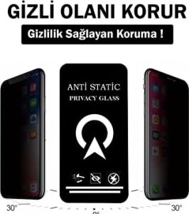 Galaxy M31S ile Uyumlu Tam Kaplayan Anti Statik Görünmez Safir Ekran Koruyucu Hayalet Cam