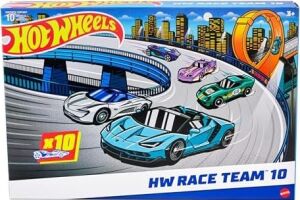 Oyuncak Arabalar, 10'lu Yarış Arabası Paketi, 1:64 Ölçekli Corvette, Lamborghini, Mclaren ve Originals Içerir (Amazon'a Özel)