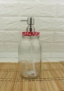 Büyük Boy Cam Sıvı Sabunluk 800ML