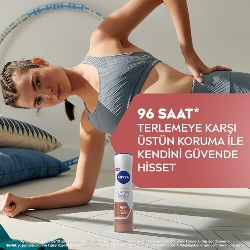 Control Clinical Kadın Sprey Deodorant 150ML,96 Saat Üstün Koruma,dermadry Technology ile Ekstra Kuruluk