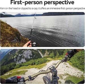 Adaptom Telesın Baş Kayışı Dağı Kapak Klipsli, Hızlı Çıkarma Baş Kemeri Dağı Gopro Hero 12/11/10/9/8/7/6/5, Fusion, Max, Djı Osmo ve Çoğu Aksiyon Kamerasıyla Uyumlu