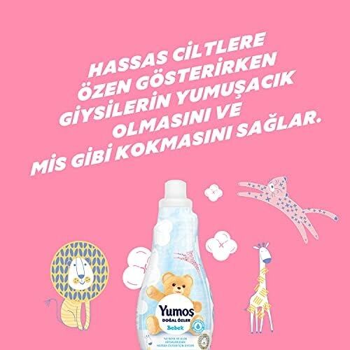 Konsantre Çamaşır Yumuşatıcısı Bebek 1200 ml 50 Yıkama 1 Adet