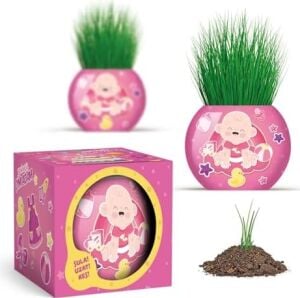 Bebek Temalı Çim Adam 6'lı Set – Çocuklar Için Eğitici ve Eğlenceli Bitki Yetiştirme Kiti