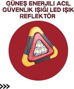 Alüminyum Gövdeli LED Üçgen Reflektörlü Acil Işık