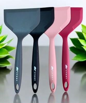 Isıya Dayanıklı Geniş Ağız Spatula, 26 Cm, Gri