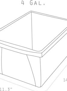Storex 4 Galon (15 L) Geri Dönüşüm Kutusu, 33 x 28 x 28 Cm, Mavi (61505A06C)