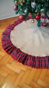 Yılbaşı Çam Ağacı Örtüsü, Ekose 90CM V0002124
