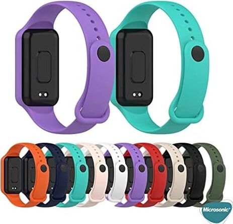 Amazfit Band 7 Silikon Kordon Lila