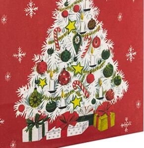 Kağıt Mendil ile Vintage Noel Hediye Çantası Paketi