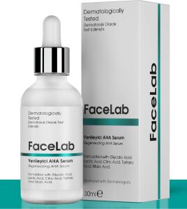 Facelab Yenileyici, Gözenek Sıkılaştırıcı ve Cilt Tonu Eşitleyici Aha Peeling Serumu 30 ml