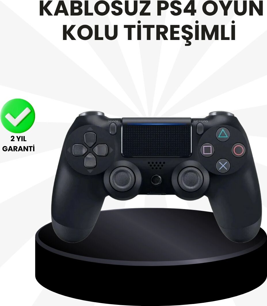Şarjlı Kablosuz Ps4 Oyun Kolu Titreşimli Hassas Kontrol
