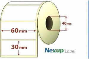 60X30 mm Termal Etiket, Barkod/adres/kargo Termal Etiketleri,  ve Diğer Yazıcılarla Uyumlu