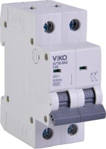 4VTB-2C40 Otomatik Sigorta 4,5ka C Tipi 2 Kutup 40A