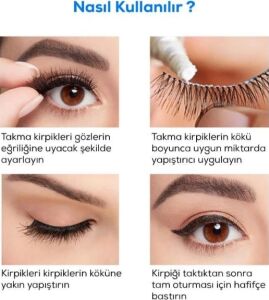 Su Geçirmez Kirpik Yapıştırıcısı Glue Siyah Renk