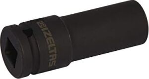 1108067010 1/2'' Altı Köşe Havalı Derin Lokma Anahtar, Siyah, 10 mm