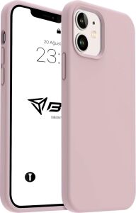 iPhone Kılıf Ince Sıvı Silikon 3 Katmanlı Tam Kaplamalı Yumuşak Jel Kauçuk Kılıf Kapak (Kapalı Lila, iPhone 11)