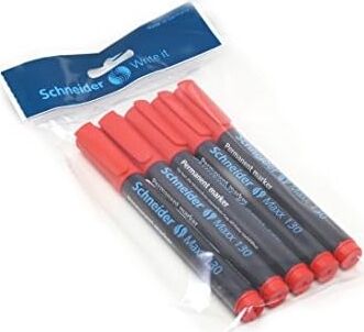 Maxx 130 Yuvarlak Uç Permanent Markör 1-3 mm Kırmızı