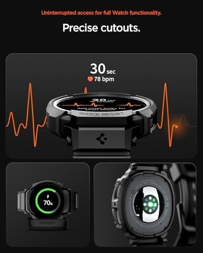 Galaxy 8 (40MM) ile Uyumlu Kılıf & Kordon Kayış Rugged Armor Pro - ACS10005