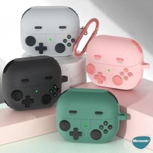 Galaxy Buds 3 Pro Kılıf Cartoon Figürlü Silikon Retro Gameboy Pembe [galaxy Buds 3 Pro ile Uyumlu Kılıf - Pembe]