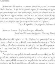 Anarşist Bir Antropolojiden Parçalar