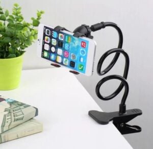 Akrobat Telefon Tutucu Oynar Başlıklı (Siyah) (Kutusuz)