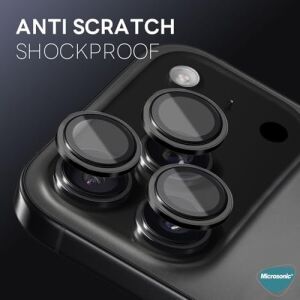 Apple iPhone 17 Pro Tekli Kamera Lens Koruma Camı Gümüş [iphone 17 Pro ile Uyumlu Ekran Koruyucu - Gümüş]