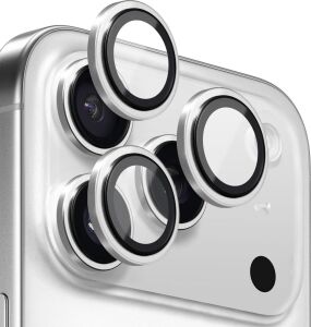 Apple iPhone 17 Pro Tekli Kamera Lens Koruma Camı Gümüş [iphone 17 Pro ile Uyumlu Ekran Koruyucu - Gümüş]