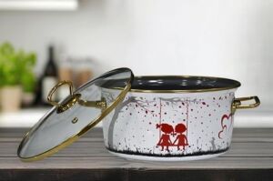 Love Emaye Kızartma Tenceresi 22 cm