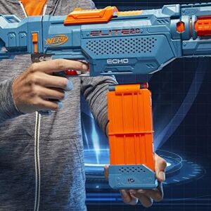 Elite 2.0 Echo Cs-10 Blaster - 24  Dart, 10-Dart Klip Dergisi, Çıkarılabilir Omuz Desteği ve Namlu Uzatma, 4 Taktik Ray