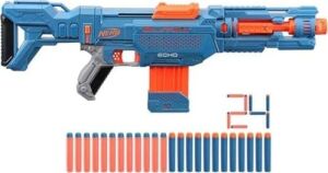 Elite 2.0 Echo Cs-10 Blaster - 24  Dart, 10-Dart Klip Dergisi, Çıkarılabilir Omuz Desteği ve Namlu Uzatma, 4 Taktik Ray