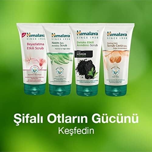 Himalaya Since 1930 Siyah Nokta Karşıtı Yüz Temizleyici Scrub, Peeling Etkili, Elma, Ceviz, Tüm Ciltler, 75 ml