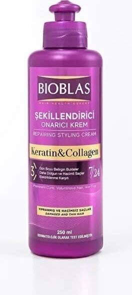 Keratin Kolajen Sıvı Saç Kremi 200 ml - Onarıcı, Dolgunlaştırıcı, Kolay Tarama