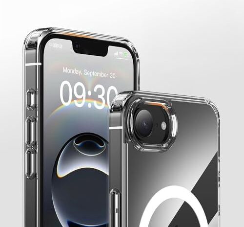 iPhone 16E Uyumlu Şeffaf ve Magsafe Özellikli Telefon Kılıfı !!! (Iphone 16E Magsafe ile Uyumlu Şeffaf Silikon Kılıf)