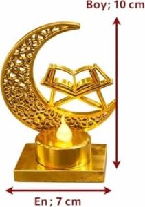 Gold Yeni Pilli LED Işık, Askılı Fener Süsü Sarı Işıklar Peri Işıkları Aydınlatmalı Şerit LED Ramazan Süsü LED Işık
