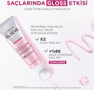 Gloss Mükemmel Parlaklık Için Pürüzsüzleştirici Saç Kremi 150 ml
