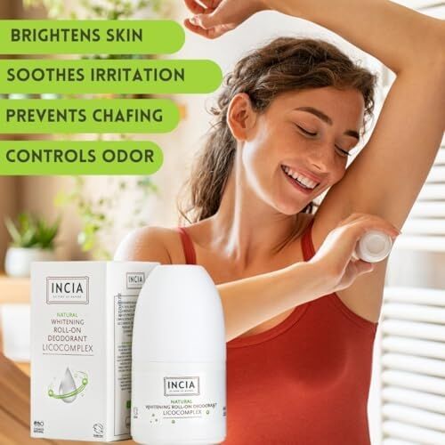 Incia Natural Whitening Beyazlatıcı Kompleks Doğal Roll-On Deodorant 50ML 1 Paket
