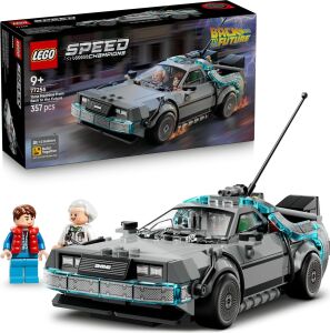 Geleceğe Dönüş’ten Zaman Makinesi 77256-9 Yaş ve Üzeri Çocuklar Için Doktor Brown ve Marty Mcfly Minifigürleri Içeren Yaratıcı Oyuncak Yapım Seti, Hediye Fikri (357 Parça)