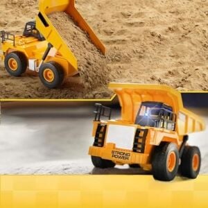Uzaktan Kumandalı 40 Mhz Tam Fonksiyonlu Rc Iş Araçları LED Işıklı Kepçeleri, Damperi ve Vinç Hareketlidir (Kule Vinç-Kepçe-Bulldozer-Kamyon) (Kamyon)